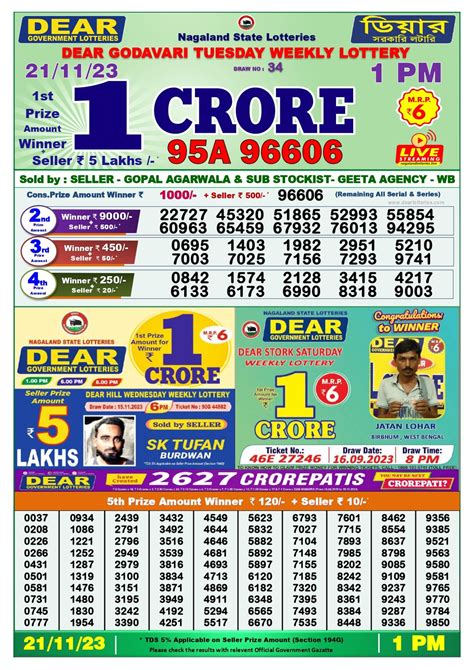 dear lottery 1 p.m. result|Dear Lottery Result Live Today 1 pm 6 pm and 8 pm..